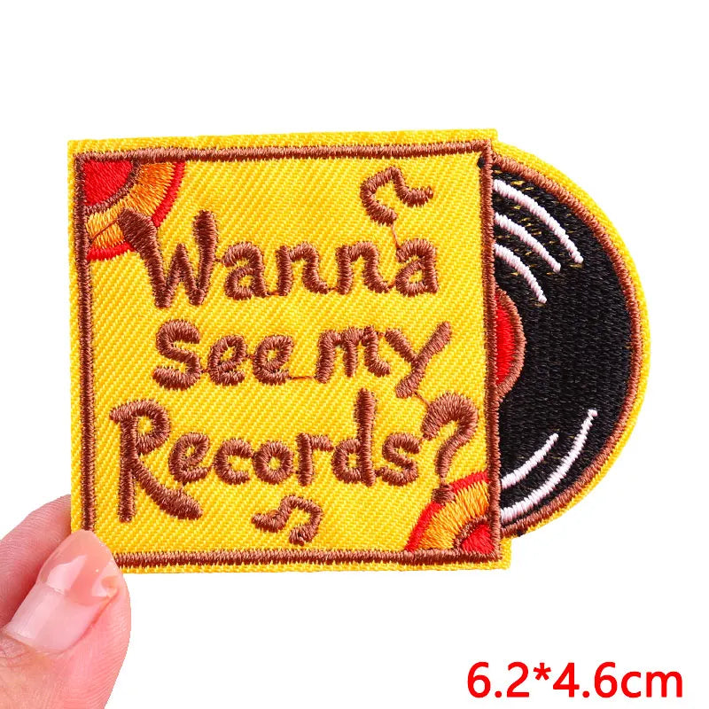 Colorful Letter Embroidered Patches For Clothes DIY Iron On Patches For Clothing DIY Cartoon Letter Slogan Patch Sew Stickers