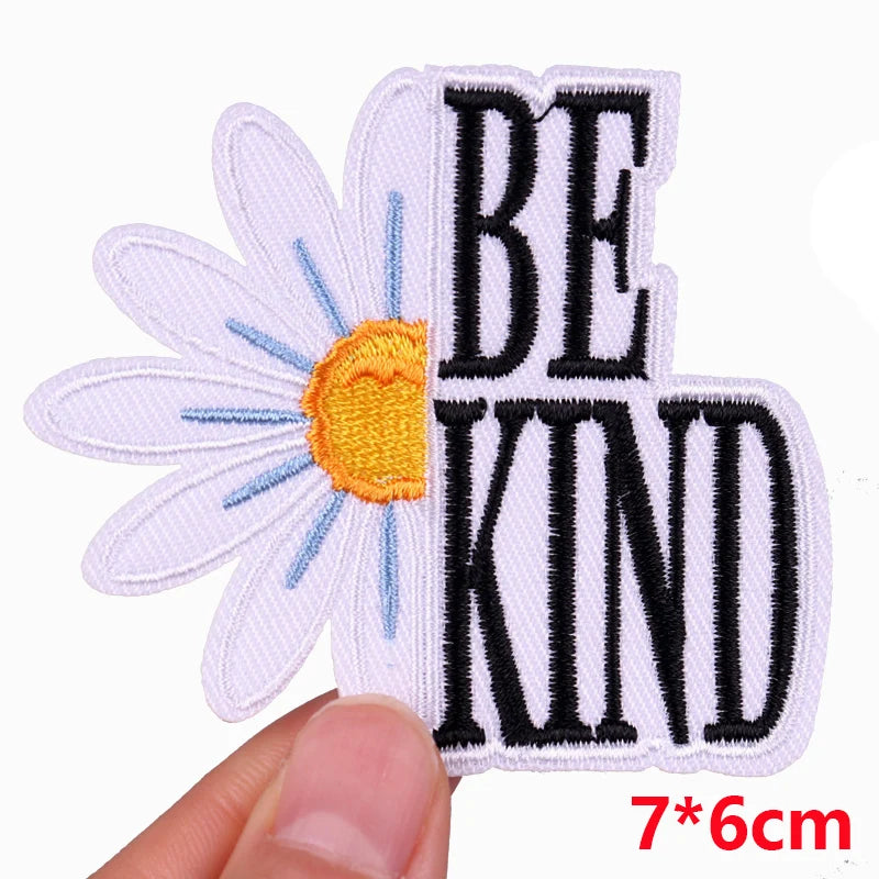 Colorful Letter Embroidered Patches For Clothes DIY Iron On Patches For Clothing DIY Cartoon Letter Slogan Patch Sew Stickers