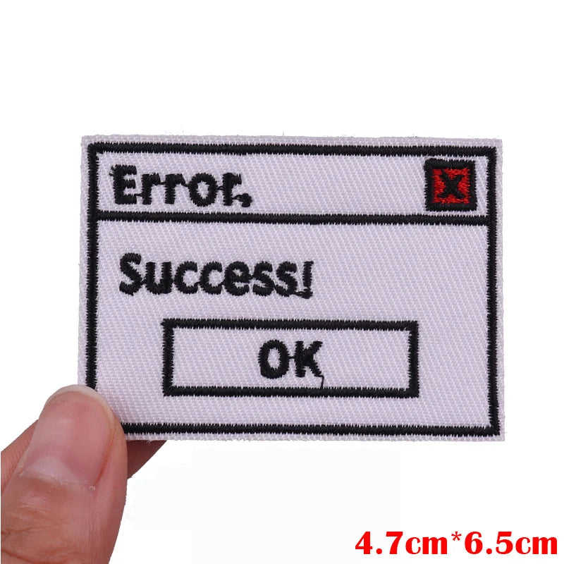 Colorful Letter Embroidered Patches For Clothes DIY Iron On Patches For Clothing DIY Cartoon Letter Slogan Patch Sew Stickers