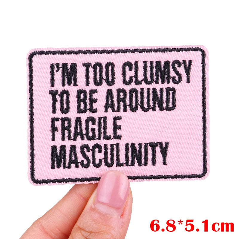 Colorful Letter Embroidered Patches For Clothes DIY Iron On Patches For Clothing DIY Cartoon Letter Slogan Patch Sew Stickers