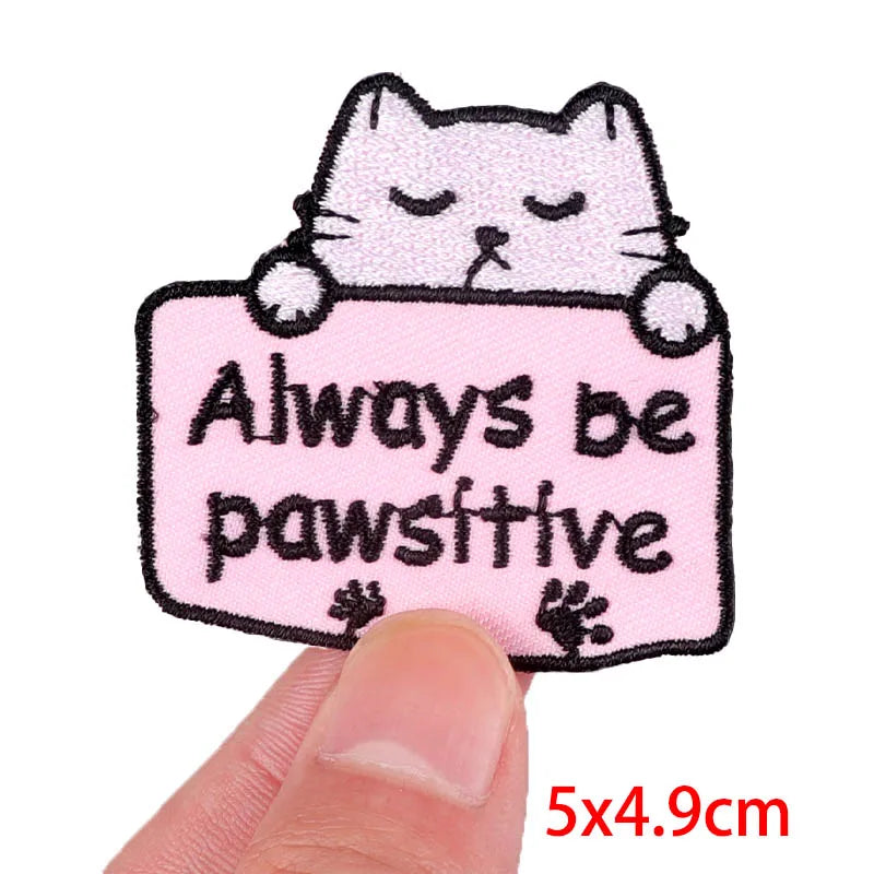Colorful Letter Embroidered Patches For Clothes DIY Iron On Patches For Clothing DIY Cartoon Letter Slogan Patch Sew Stickers
