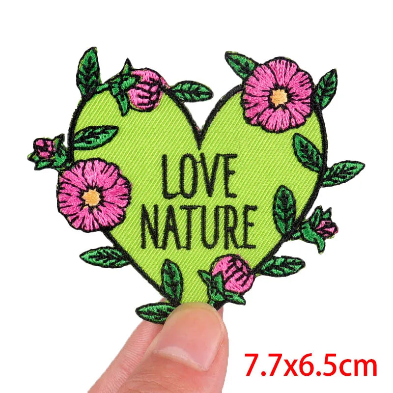 Colorful Letter Embroidered Patches For Clothes DIY Iron On Patches For Clothing DIY Cartoon Letter Slogan Patch Sew Stickers