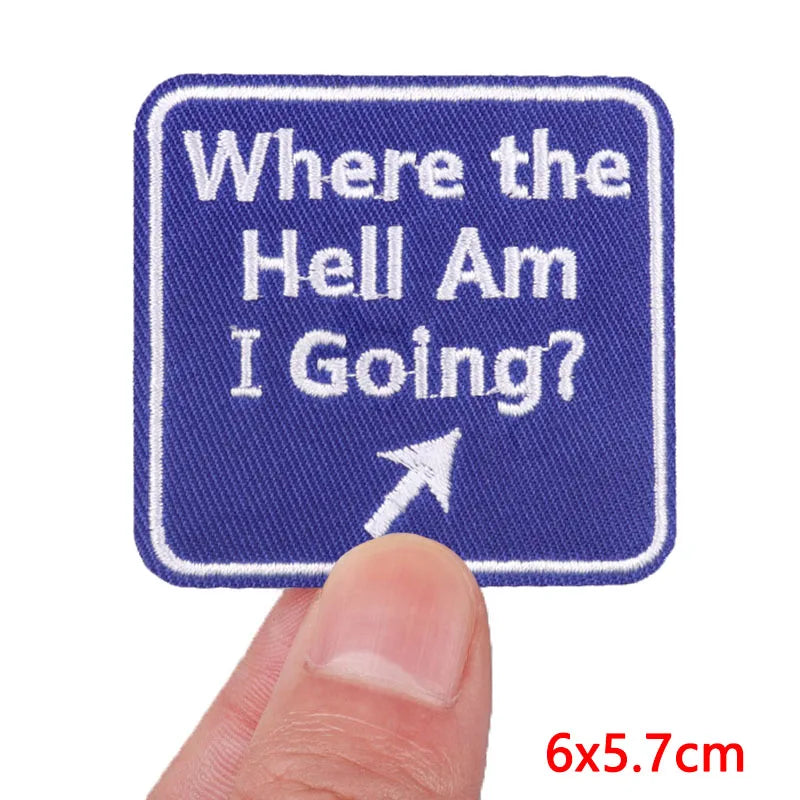 Colorful Letter Embroidered Patches For Clothes DIY Iron On Patches For Clothing DIY Cartoon Letter Slogan Patch Sew Stickers