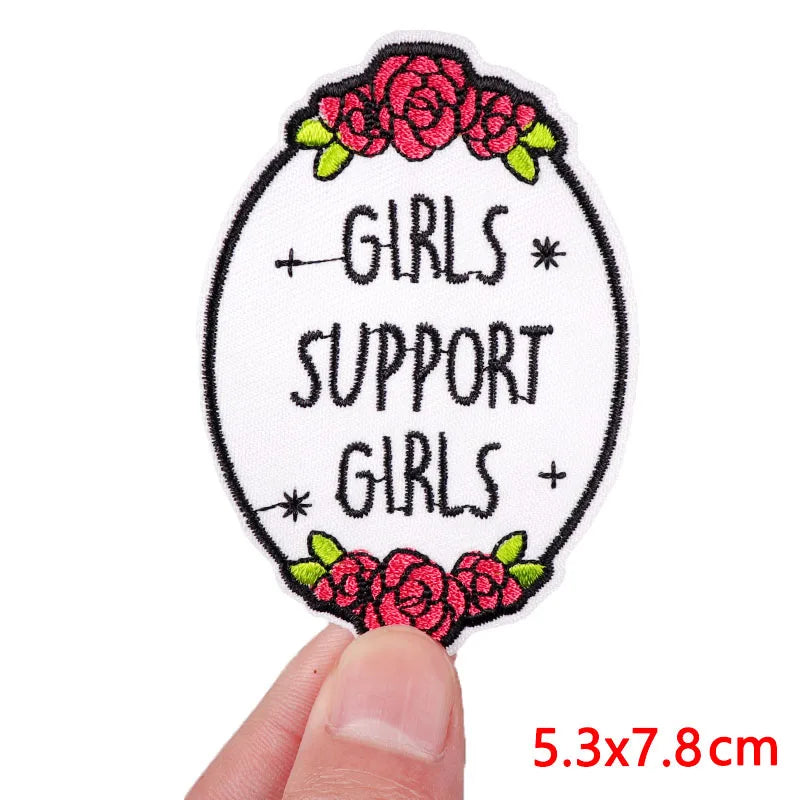 Colorful Letter Embroidered Patches For Clothes DIY Iron On Patches For Clothing DIY Cartoon Letter Slogan Patch Sew Stickers