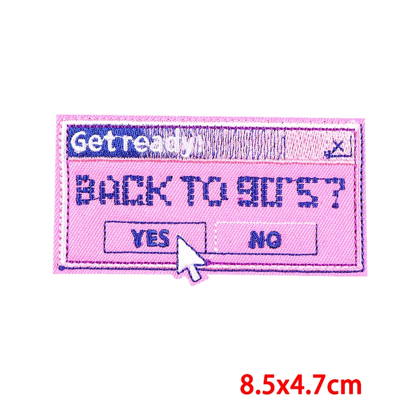 Colorful Letter Embroidered Patches For Clothes DIY Iron On Patches For Clothing DIY Cartoon Letter Slogan Patch Sew Stickers