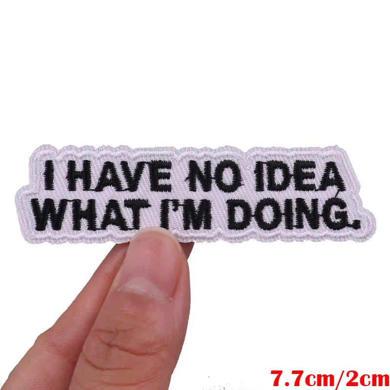 Colorful Letter Embroidered Patches For Clothes DIY Iron On Patches For Clothing DIY Cartoon Letter Slogan Patch Sew Stickers