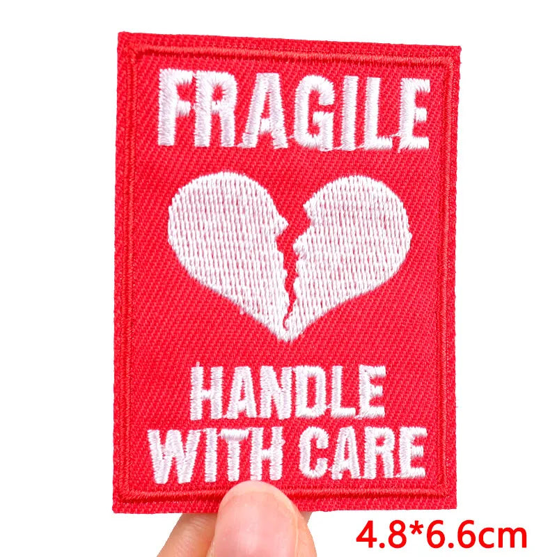 Colorful Letter Embroidered Patches For Clothes DIY Iron On Patches For Clothing DIY Cartoon Letter Slogan Patch Sew Stickers