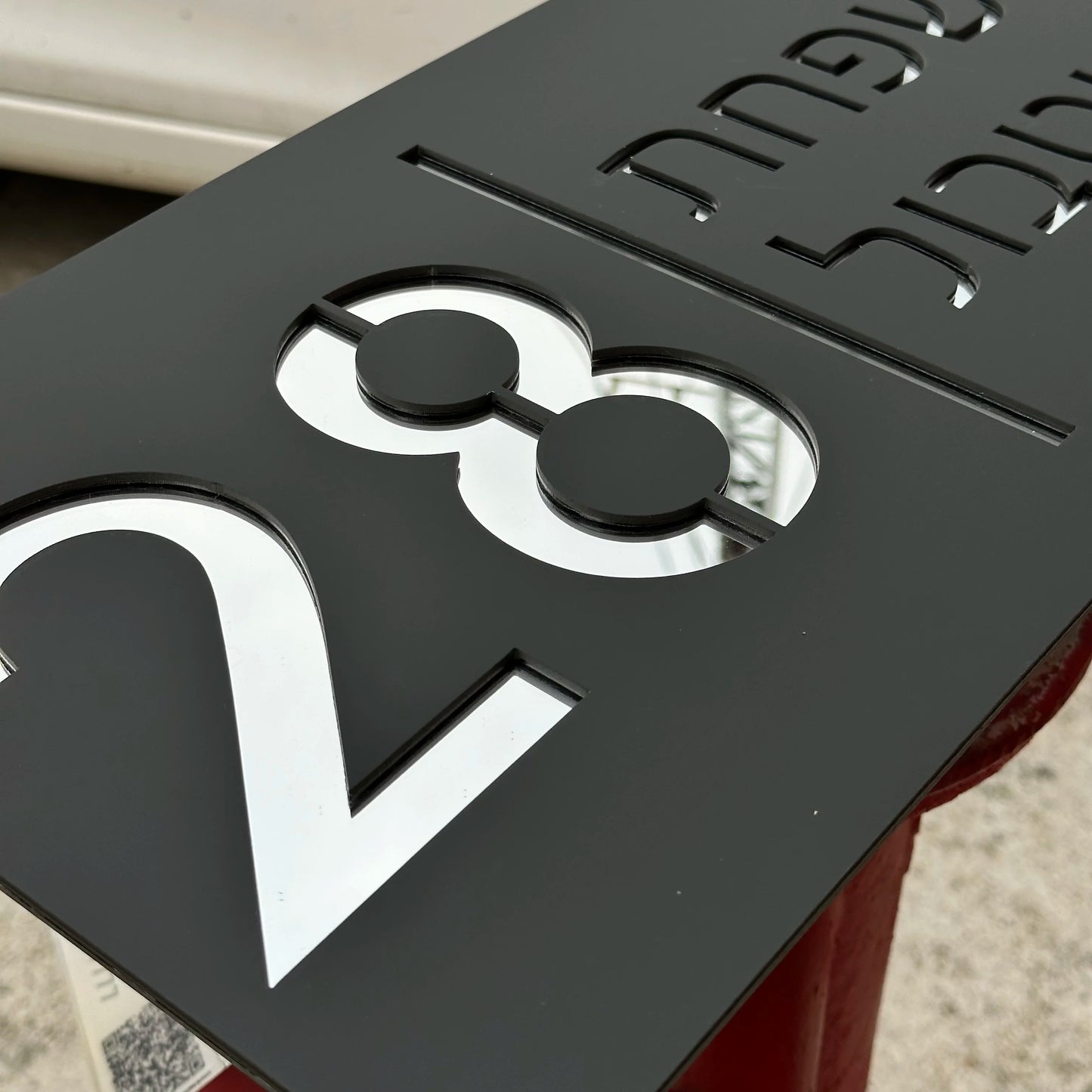 Customized Sign Outdoor House Numbers Plate Personalized House Number Plaque Modern Acrylic Laser Cut 3d Home Number